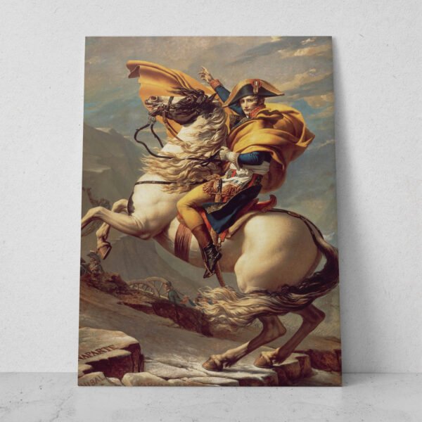 Napoleon Crossing the Alps by Jacques-Louis David - PD02